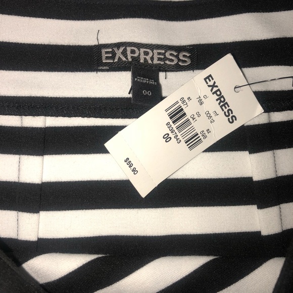Express Striped Pencil Skirt - Picture 3 of 3